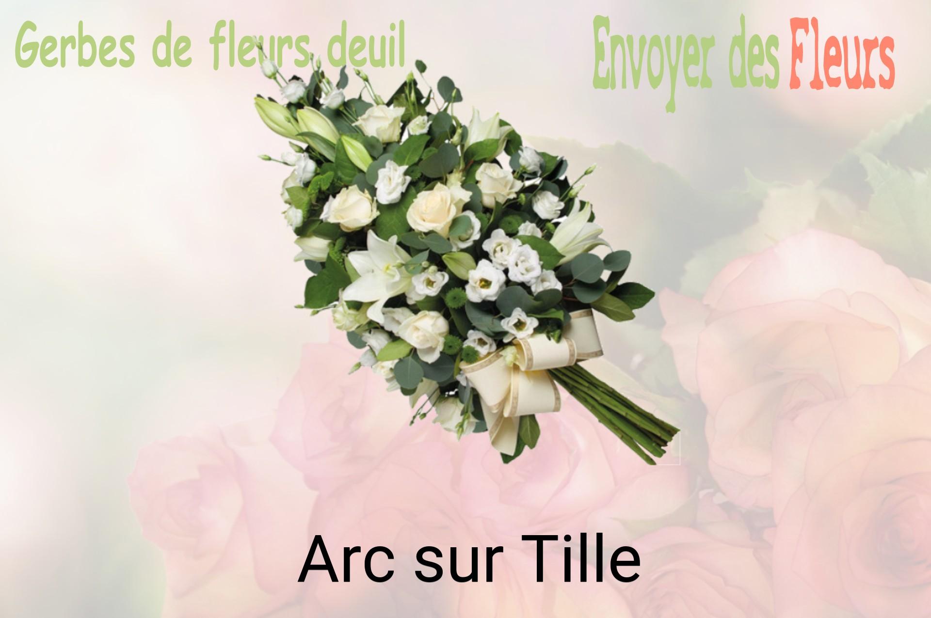 Gerbe de fleurs de deuil livrée à Arc-sur-Tille